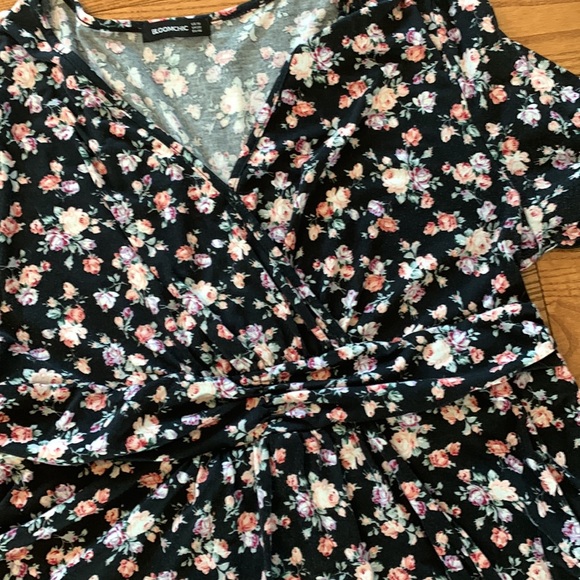 Bloomchic peplum floral blouse size 16 - Picture 3 of 8